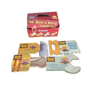 Bob the Builder Bob's Busy Toolbox 4 Shaped Board Book‎ Set with Carrying Case
